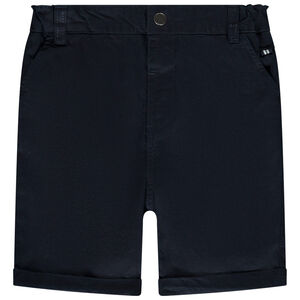 Bermuda coupe chino uni en coton armuré pour bébé garçon 