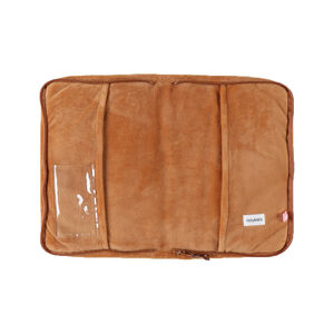 Protège carnet de santé Babou en veloudoux - Caramel 