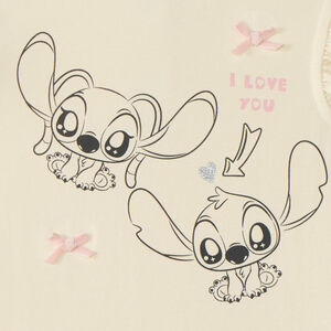 T-shirt manches courtes bébé fille Stitch et Angel Disney 