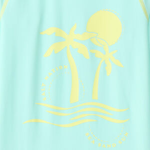 T-shirt manches longues anti-UV SPF 50+ palmiers pour garçon 