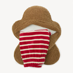 Range-pyjama biscuit de Noël en sherpa garçon 