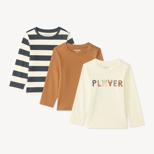 Lot de 3 t-shirts manches longues bébé garçon 