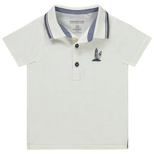 Polo manches courtes print fantaisie pour bébé garçon 
