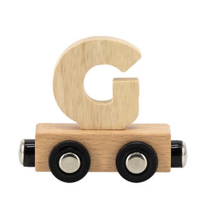 Lettre "G" en bois pour train 