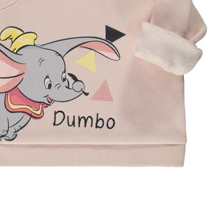 Sweat contrecollé velours Dumbo Disney pour bébé fille 