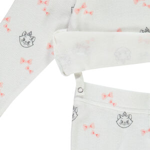 Pyjama 2 pièces en jersey côtelé imprimé Marie Disney pour bébé fille 
