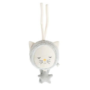 Peluche musicale tête de chat 