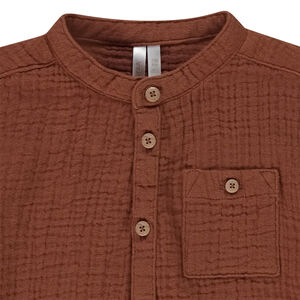 Chemise manches longues en tetra pour bébé garçon 