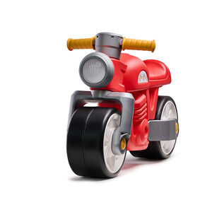 Porteur Moto Premier vintage à roues silencieuses rouge  