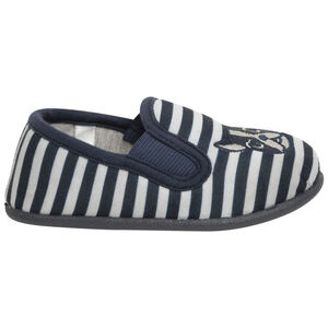 Chaussons bas rayé motif bouledogue pour bébé garçon 