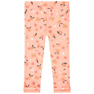 Legging imprimé fruits et fleurs pour bébé fille  