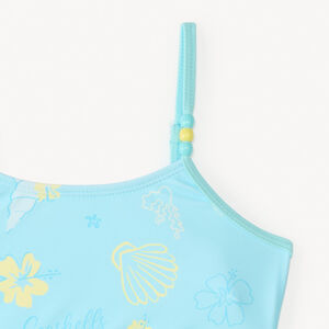 Maillot de bain 2 pièces imprimé coquillages fantaisie pour bébé fille 