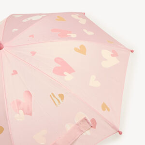 Parapluie fille motifs cœurs 