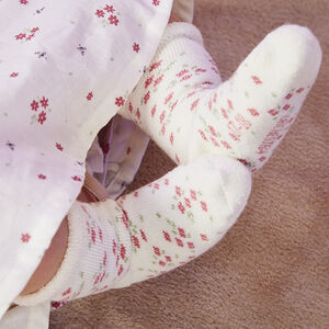 Lot de 3 paires de chaussettes fantaisie en tricot pour bébé fille 