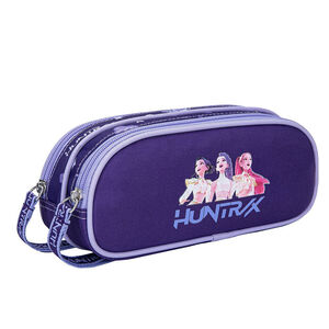 Trousse scolaire 2 compartiments KPop Demon Hunter Bleu 