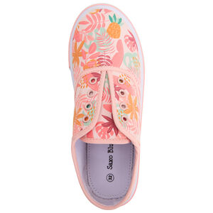 Baskets basses en toile imprimé tropical fille 