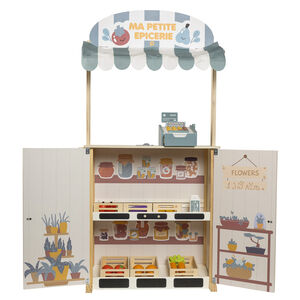 Set dinette en bois Mon épicerie fine 