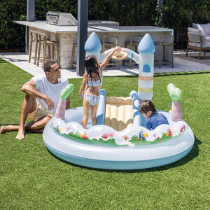 Aire de jeux piscine gonflable Château Magique 