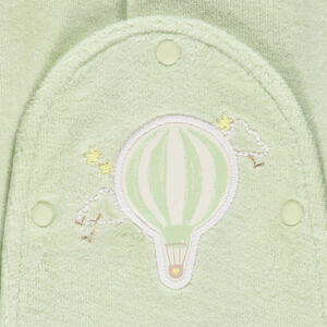 Dors-bien en velours patch montgolfière pour bébé prématuré 