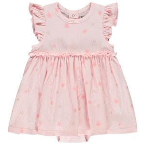 Robe body effet 2 en 1 manches courtes fantaisie pour bébé fille  