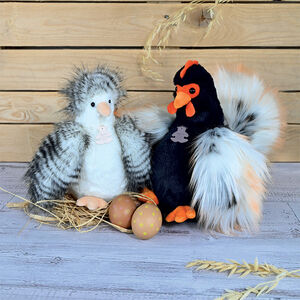 Peluche Poulette blanche 