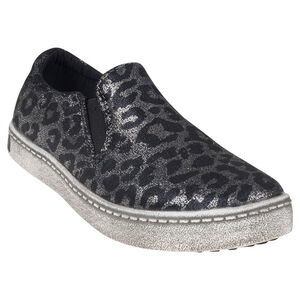 Baskets basses imprimées léopard effet pailleté du 28 au 38 