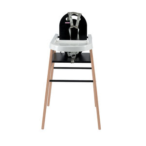 Chaise haute fixe Lili avec tablette amovible – Hybride Noir  