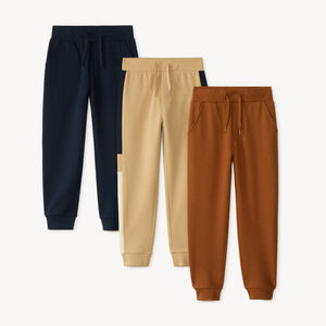 Lot de 3 pantalons de jogging garçon en molleton 