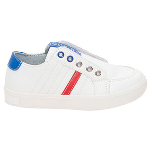 Baskets basses à scratchs avec empiècements contrastés du 24 au 27 