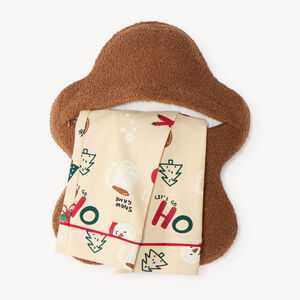 Range-pyjama biscuit de Noël en sherpa fille 