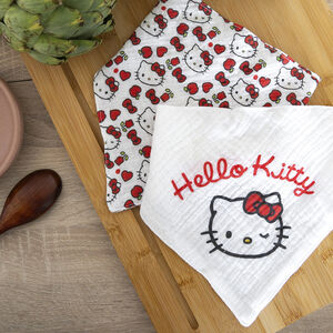 Lot 2 bavoirs bandana Hello Kitty 