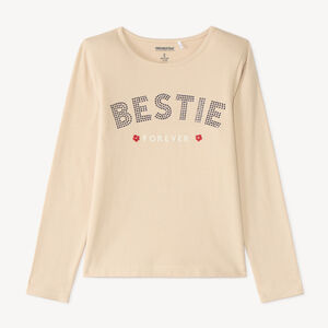 T-shirt manches longues fille print Bestie 