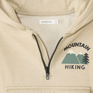 Sweat molleton zippé à capuche garçon 
