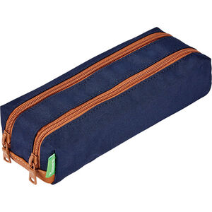 Trousse double Camille - Bleu marine 