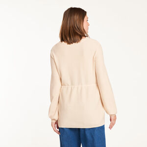 Pull maternité col V fantaisie 