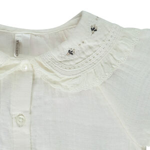 Tunique manches longues à col claudine pour bébé fille 