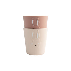 Lot de 2 gobelets en silicone - Mrs Rabbit 