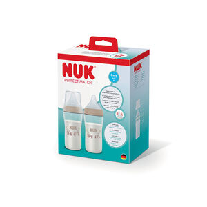Lot de 2 biberon Perfect Match 260 ml taille M - Singe 