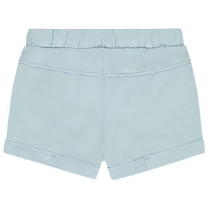 Short uni avec taille élastiquée pour bébé fille 