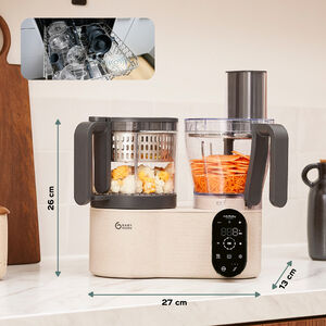Robot multi-fonction Nutribaby Evolution - minéral/beige 
