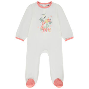 Dors-bien print girafe pour bébé fille avec ouvertures différentes selon l'âge 