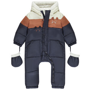 Combi-pilote déperlante et doublée pour bébé garçon avec finitions différentes selon l'âge 