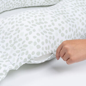 Coussin d'allaitement MAXXY mini feuilles vertes 