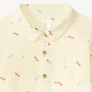 Chemise manches longues bébé garçon à petites voitures  