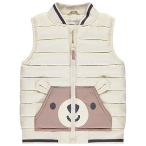 Doudoune sans manches ourson pour bébé garçon 