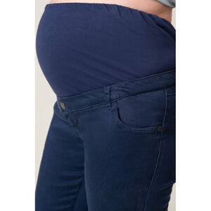 Pantalon de grossesse effet jean skinny avec bandeau haut 