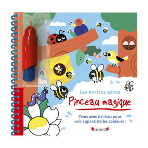 Livre à pinceau magique Les petites bêtes 