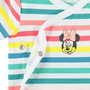 Lot de 5 bodies manches courtes print Minnie Disney pour bébé fille 