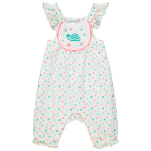 Cominaison longue imprimée all-over avec tortue brodée 