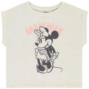 T-shirt manches courtes forme boîte Minnie Disney pour fille 